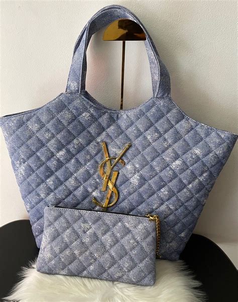 ysl tote bag icare|ysl denim tote.